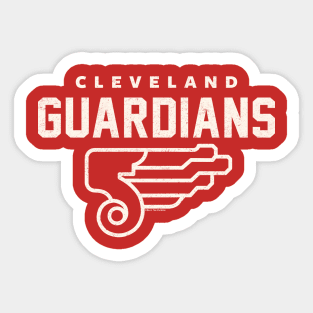 Cleveland Guardians 3 by Buck Tee Sticker